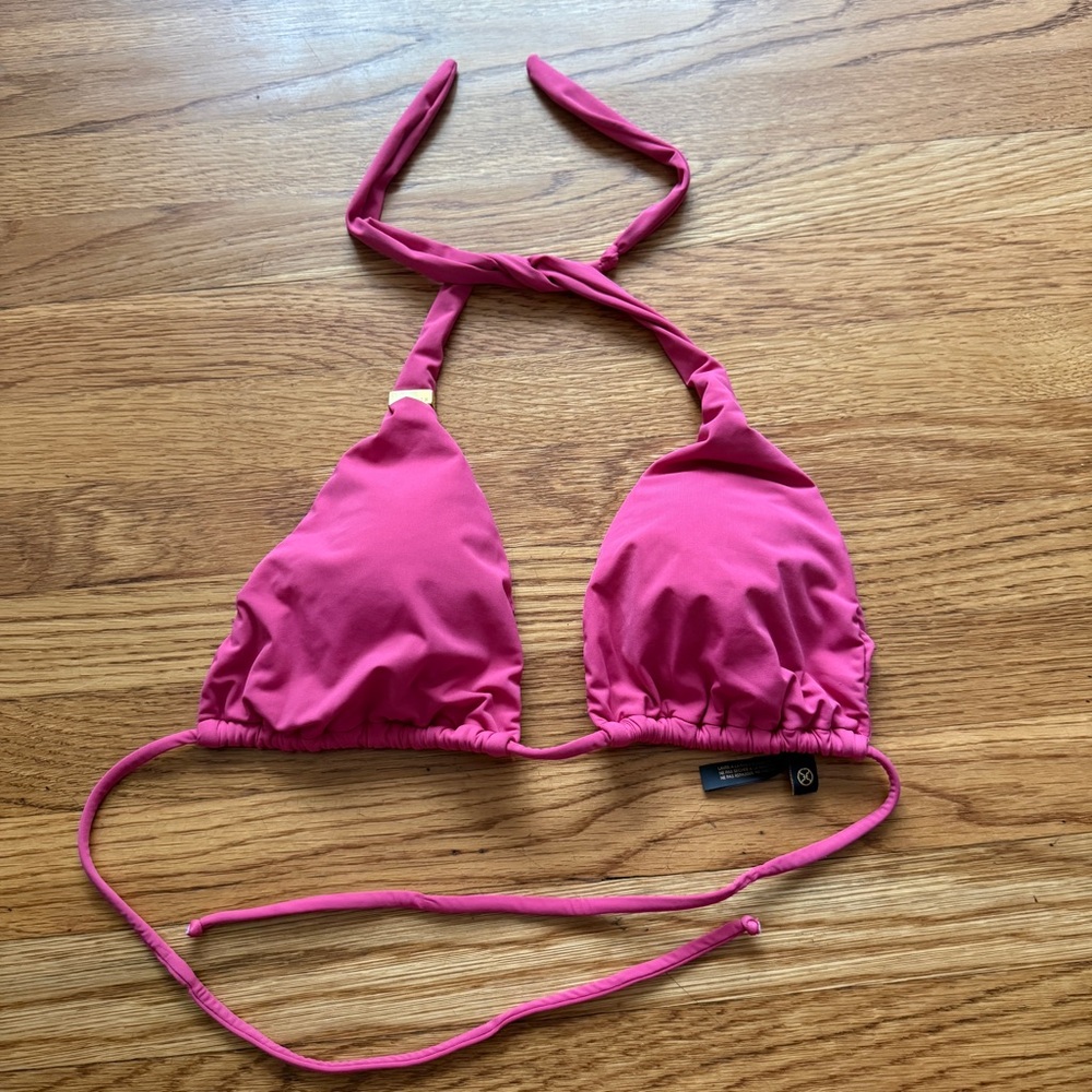 VIX Paula Hermanny hot pink bikini top Medium